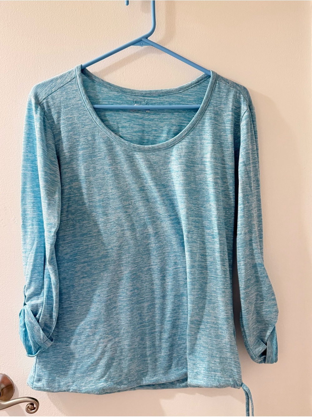 Columbia Women's Light Blue Long Sleeve Scoop Neck Top